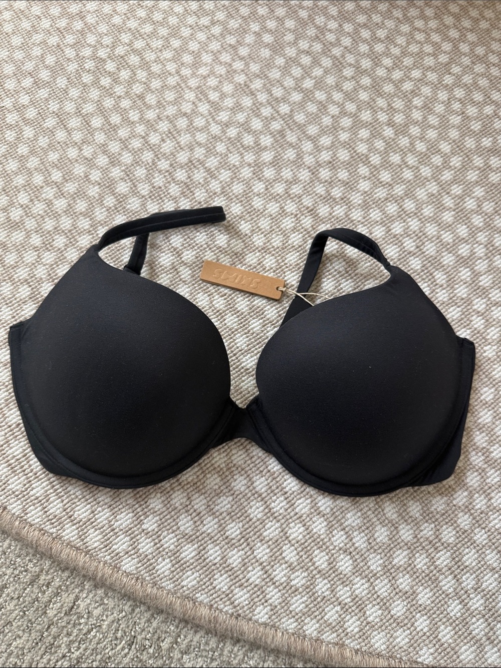 SKIMS Black T-Shirt Bra with Light Padding